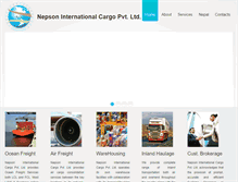 Tablet Screenshot of nepsoncargo.com